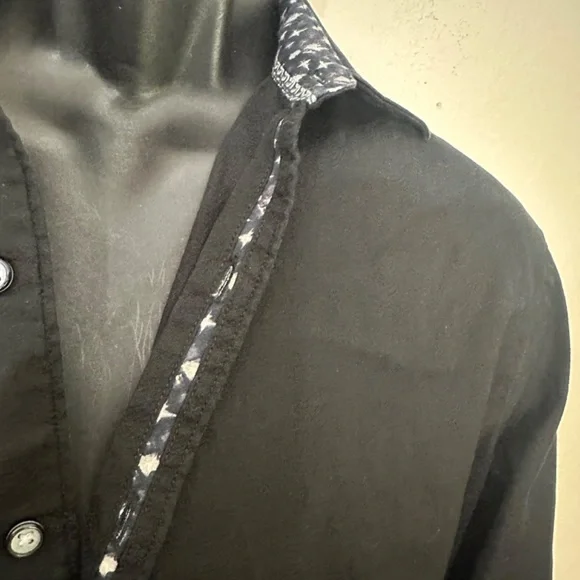 Robert Graham Stretch Contrast Long Sleeve Shirt Small Gently worn - Picture 2 of 5